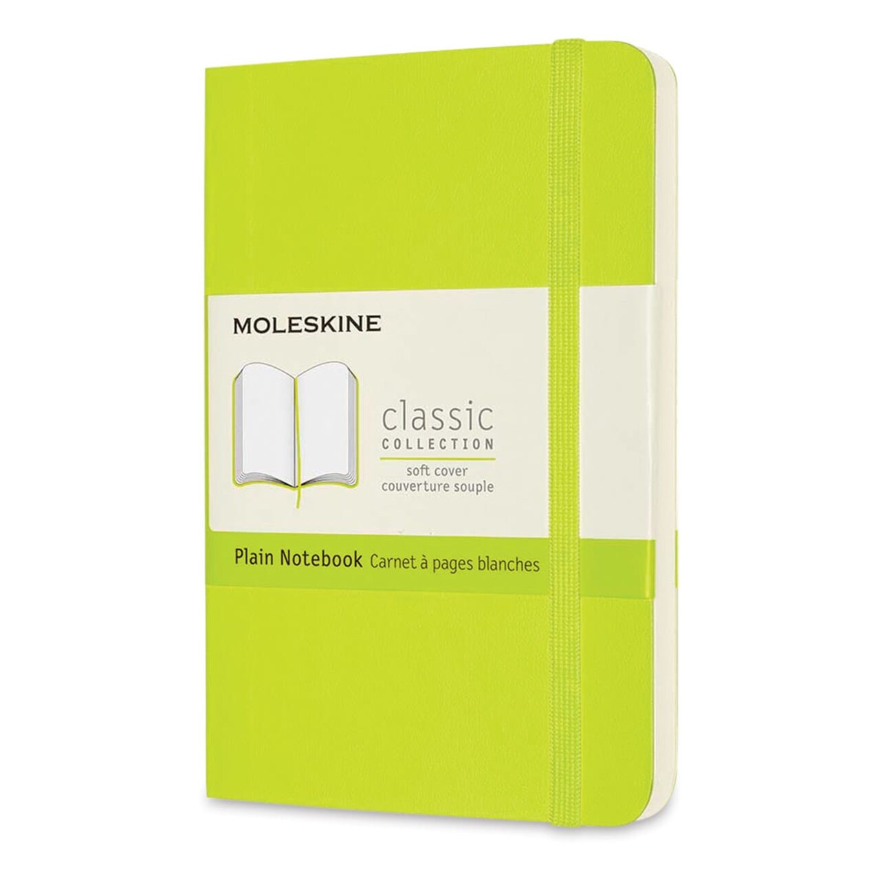 Moleskine Classic Soft Cover Notebook - Light Green, Blank, 5-1/2" x 3-1/2"